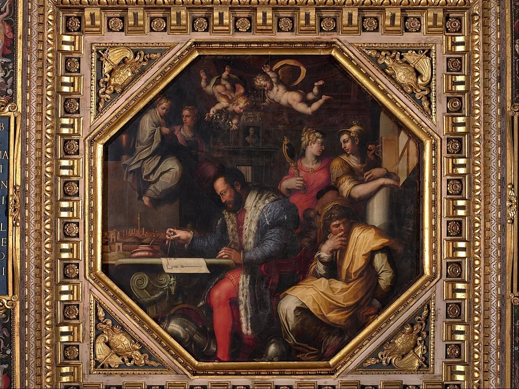 Cosimo studia la presa di Siena - Palazzo Vecchio, Firenze